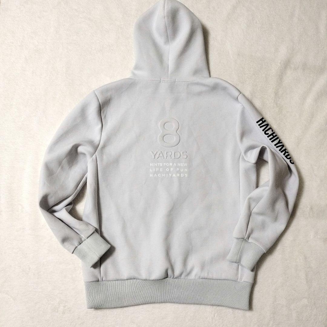 に*ん様 【近年】ハチヤーズ　XL　ボンディングパーカー　バックロゴ　ライトグレ