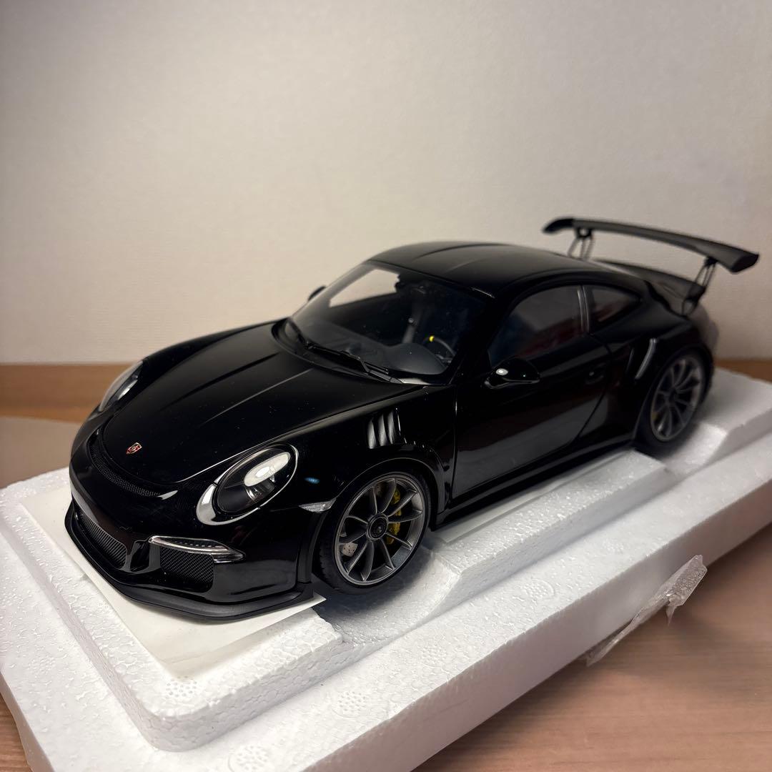 オートアート　ポルシェ911 991 GT3 RS 1/18 ミニカー　ブラック