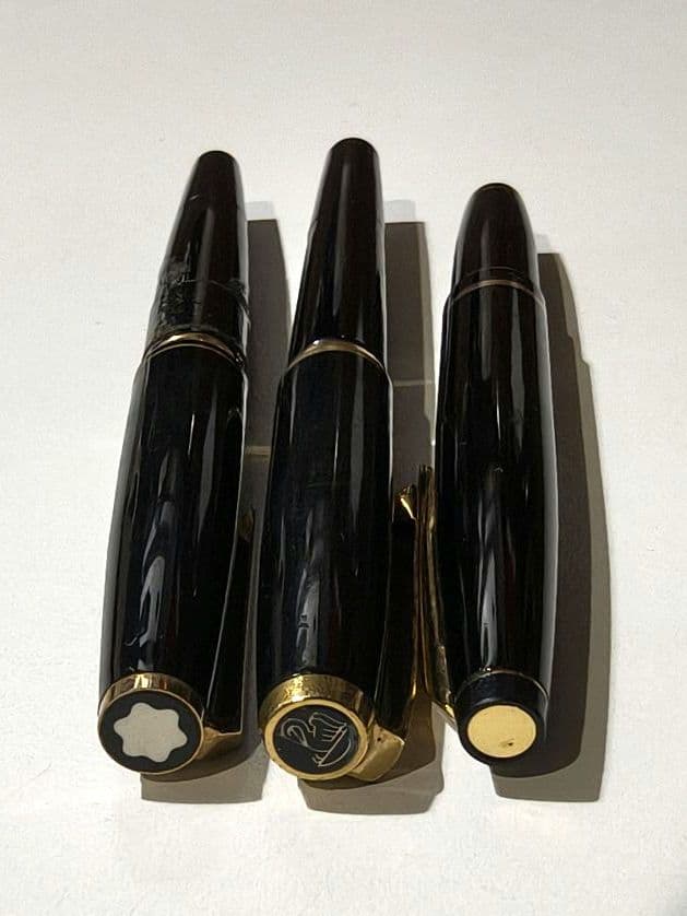 ジャンク品★セーラー21金・モンブラン14金・ペリカン18金万年筆 3本セット