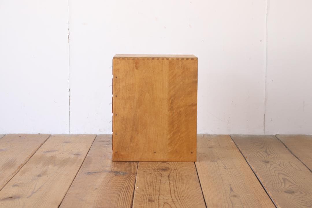 レトロ 卓上 小引き出し 抽斗 5杯 小物入れ レターケース 鍵付き B5