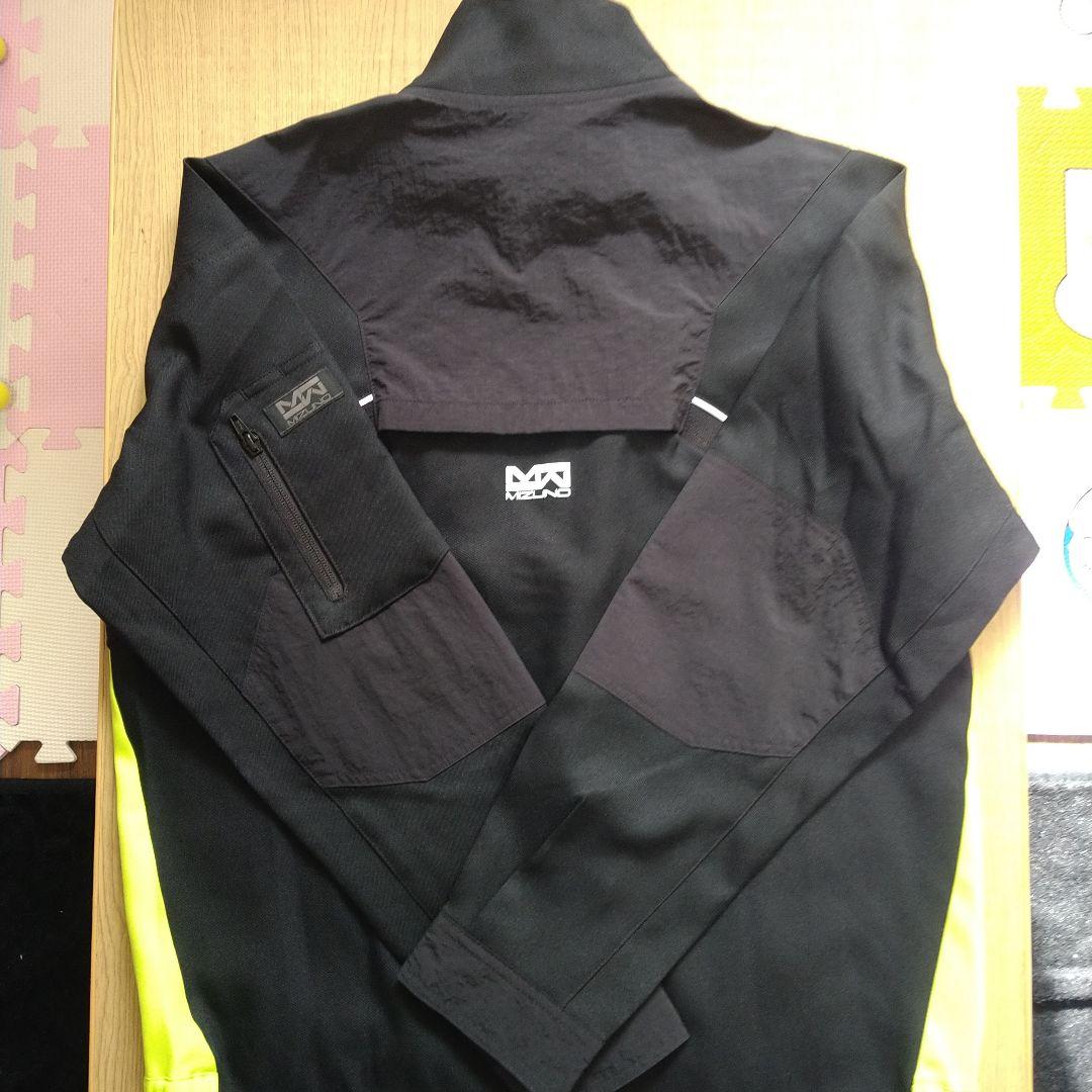 Mizuno フルジップウィンドブレーカー ブラック/ライム