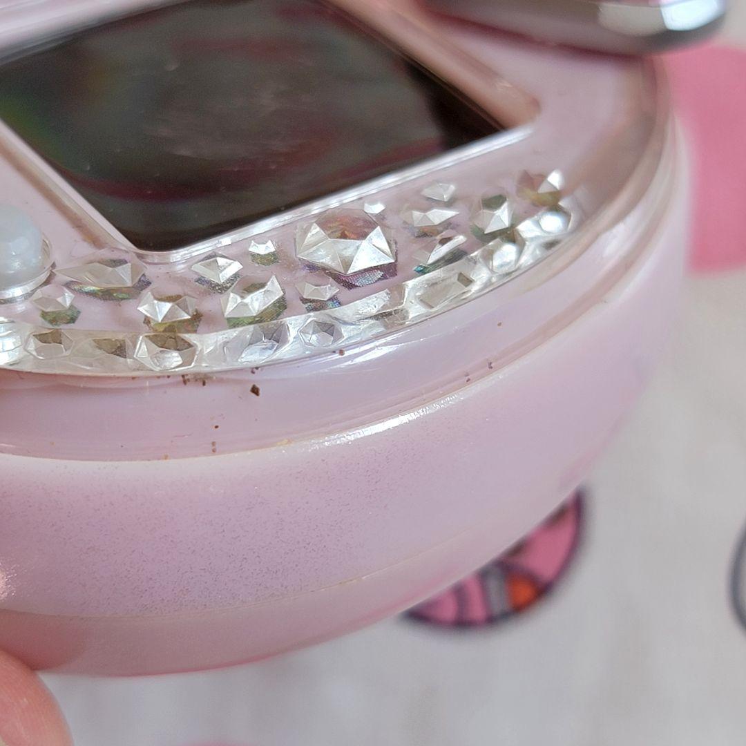 たまごっちピース本体+たまデコピアス（サンリオ）/ピンク/箱・説明書付き