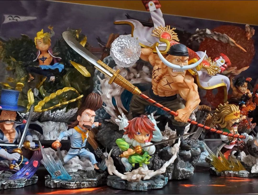 ONE PIECE 白ひげ海賊団 17体 ガレージキット ガレキ スタチュー②