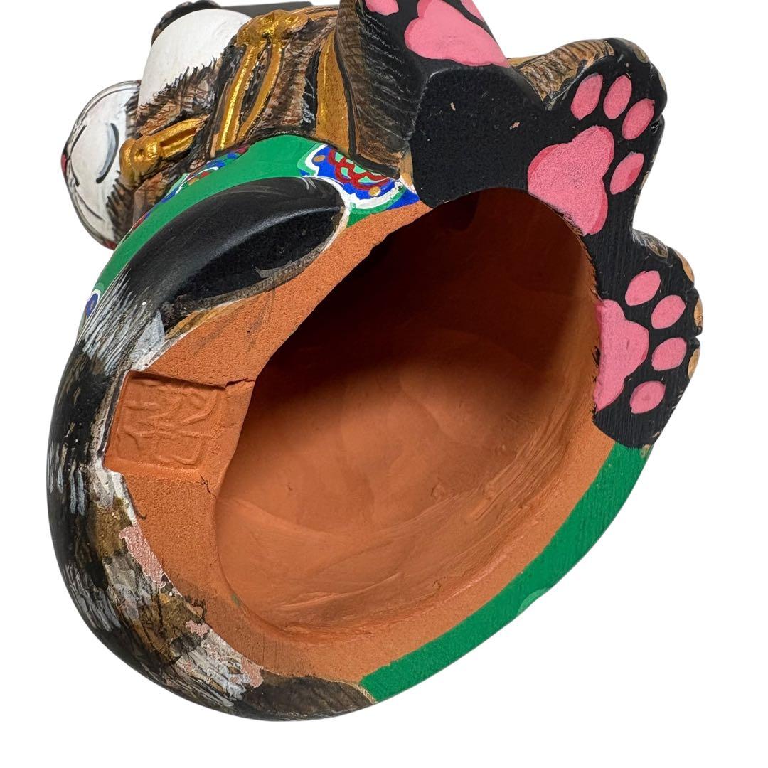 【希少品】エサシトモコ チビデカクン 猫阿修羅 陶土 仏ニャン