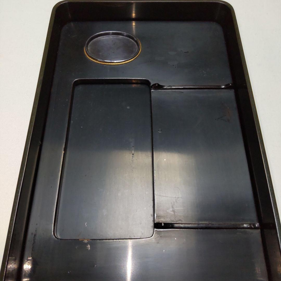 艶消し古漆塗り硯箱