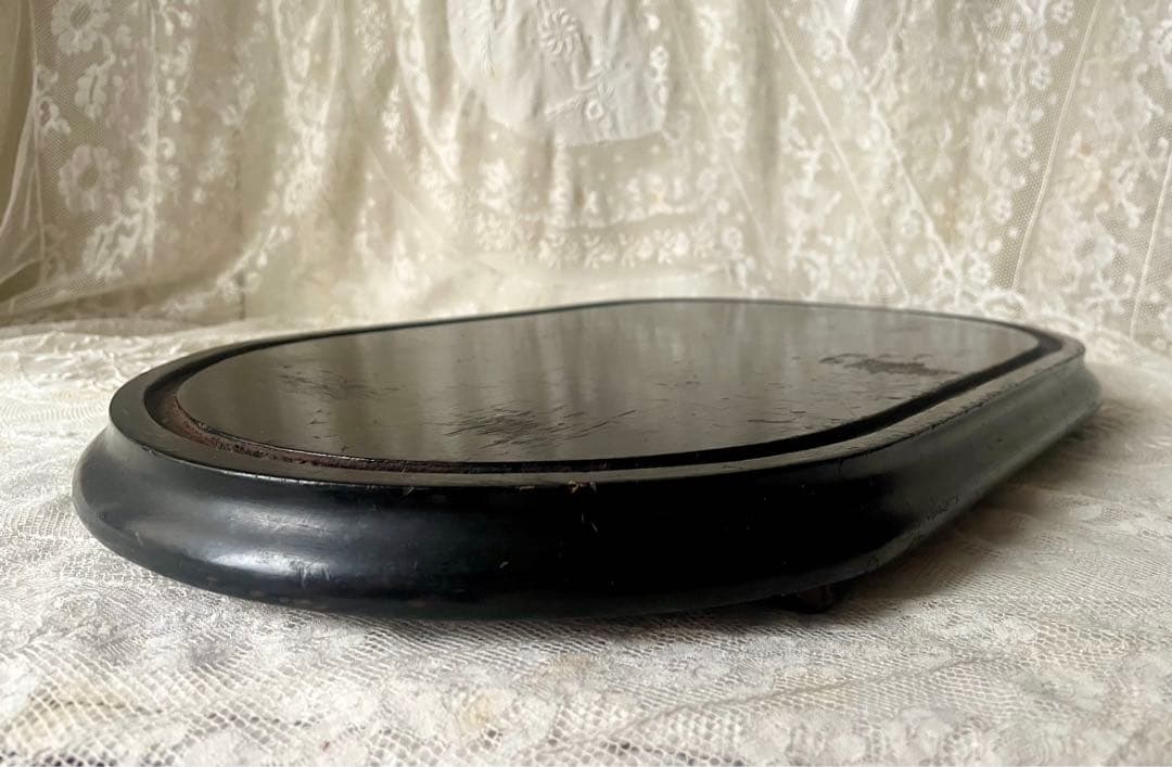 ディスプレイ台 ガラスドーム台座ナポレオン三世 ブラック フランスアンティーク