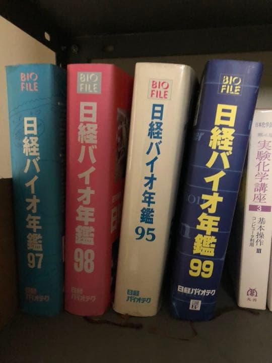 日経バイオ年鑑  95年から