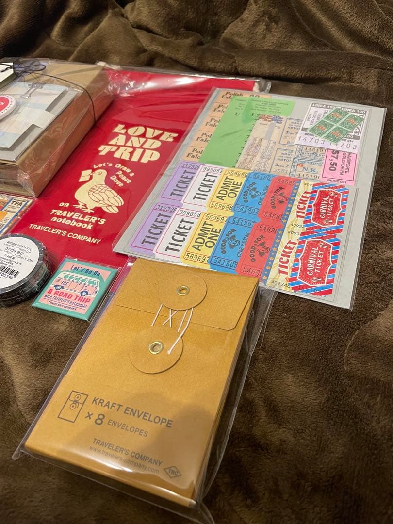 トラベラーズノート バレンタインギフトセット ツールボックス 紙もの マグネット