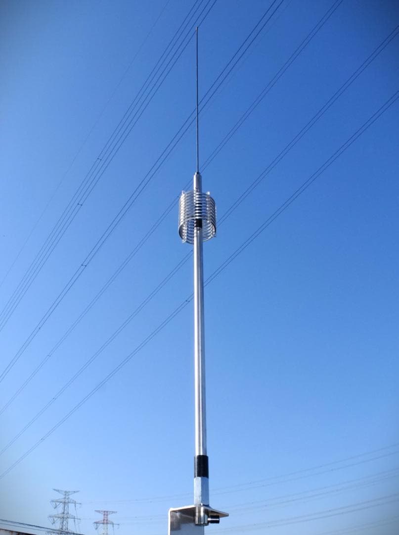 AM-HF★デコトラUFOアンテナ27-28MHz 1/4λ 耐圧2.0KW★