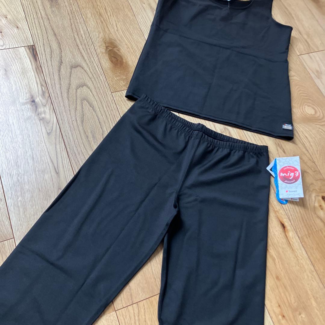 新品　アライヴン　invel セットアップ　黒　ヨガ　フィットネス