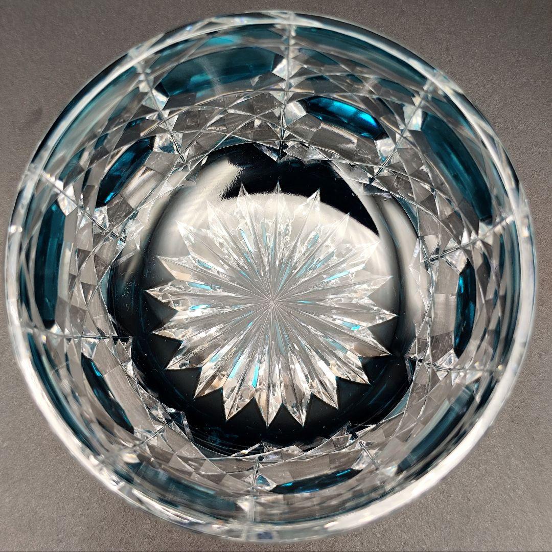 超希少品☆黒川昭男 江戸切子 棗 蓋物 茶道具 （切子、江戸切子、薩摩切子）