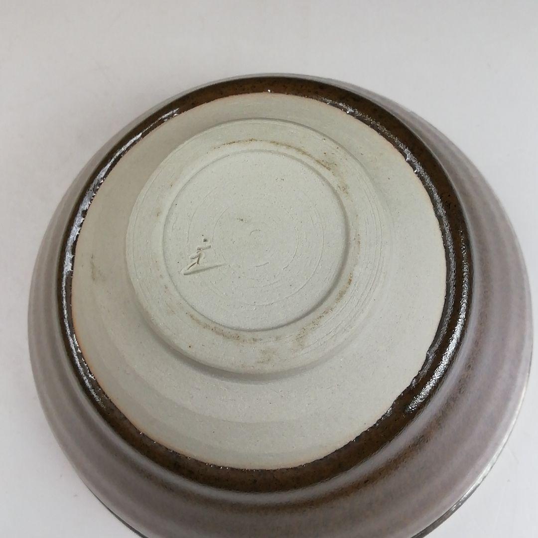 Ｔ９０８　茶碗　『灰被　天目茶碗』『桶谷定一 作』　共箱　抹茶碗　茶道具