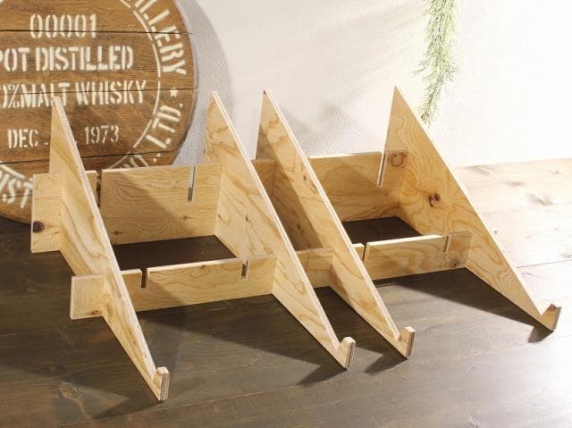 マルシェ傾斜ディスプレイ完成セット（傾斜台と木箱のセット）