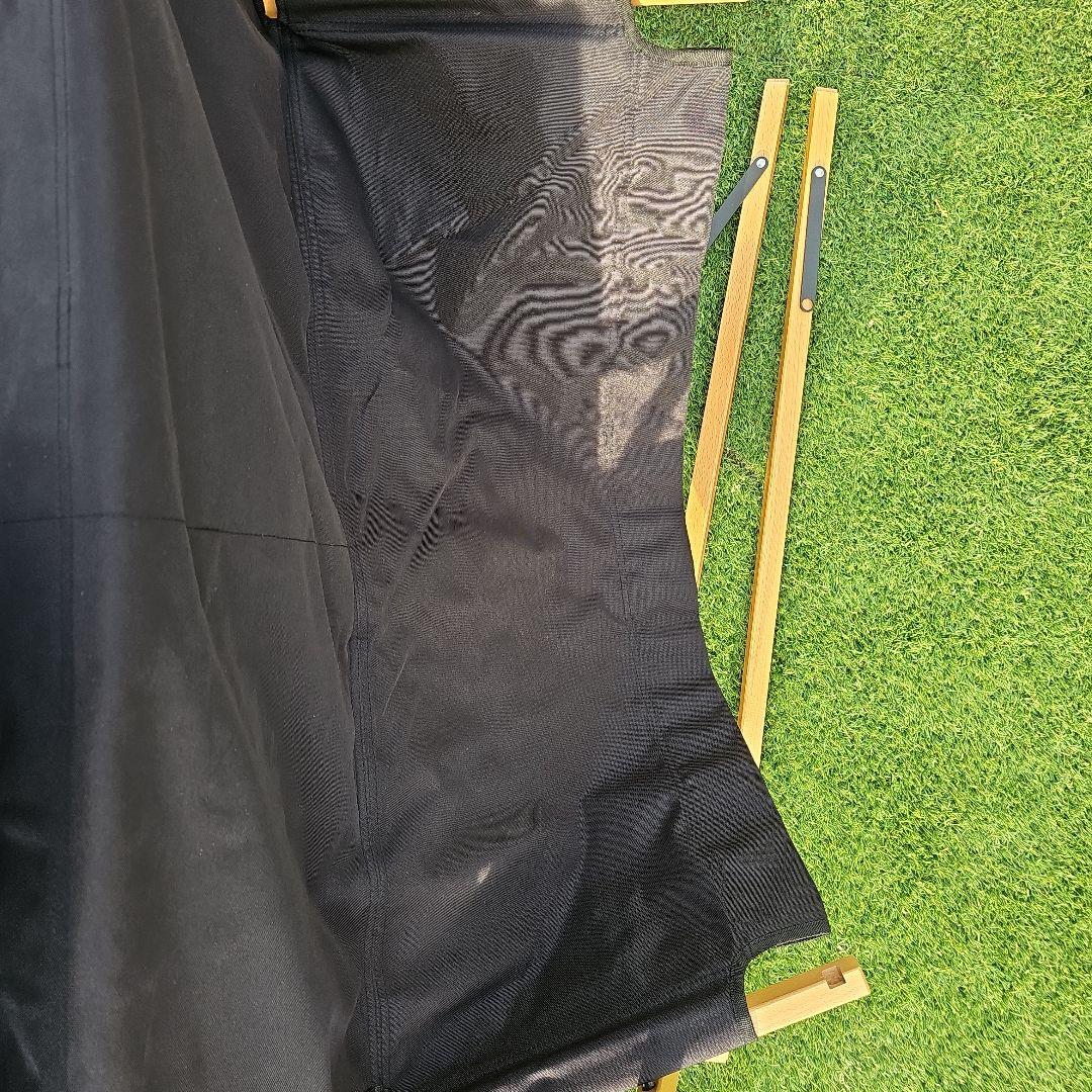 ハイランダー　ウッドフレームベンチ　二人掛け　ブラック　廃版品