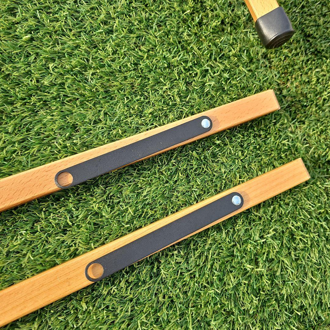 ハイランダー　ウッドフレームベンチ　二人掛け　ブラック　廃版品