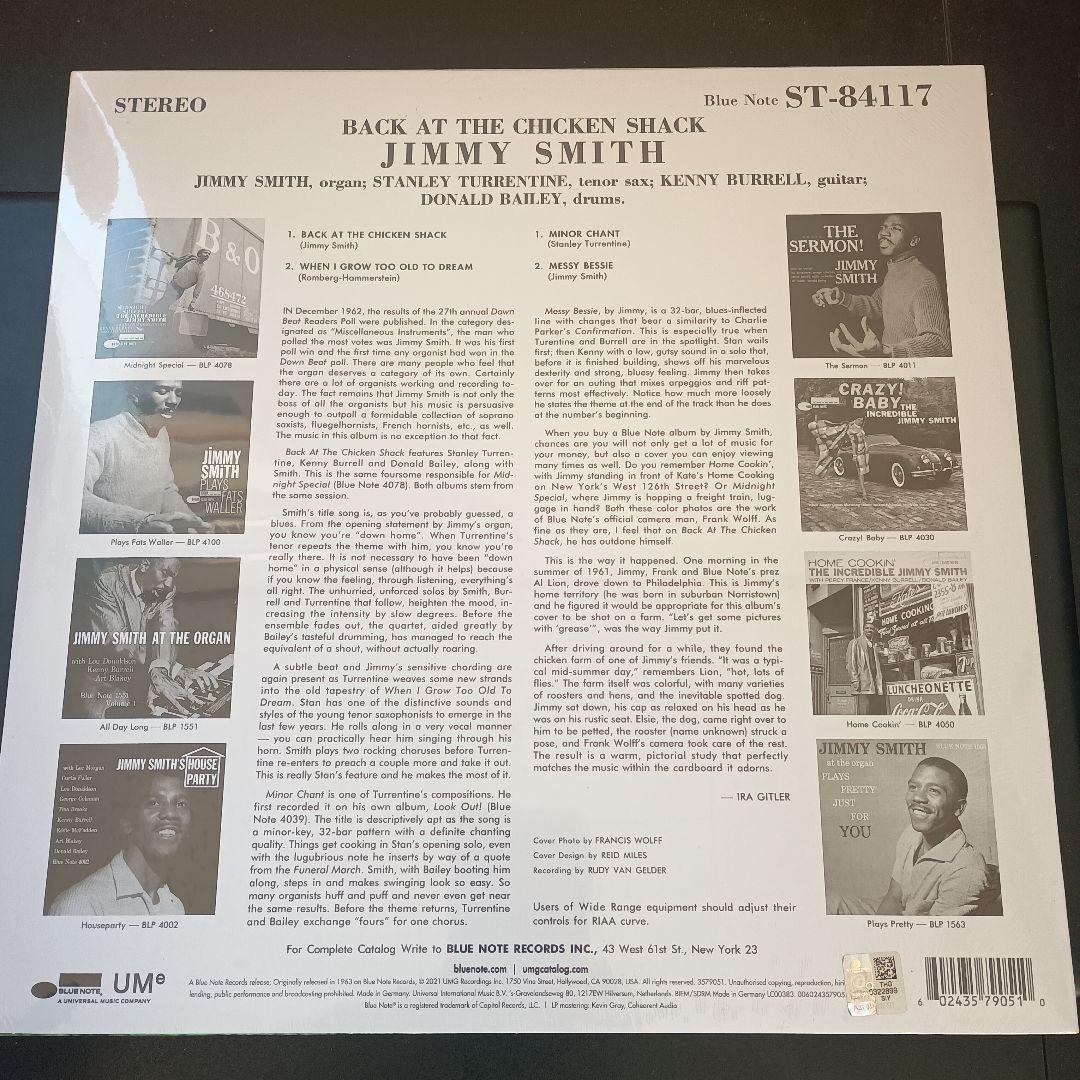 洋楽 BACK AT THE CHICKEN SHACK- JIMMY SMITH