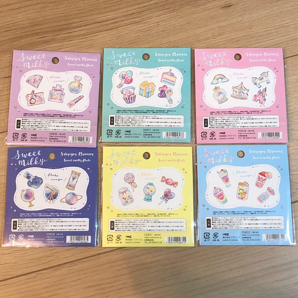 ★新品★SWEET MILK  フレークシール  6種セット