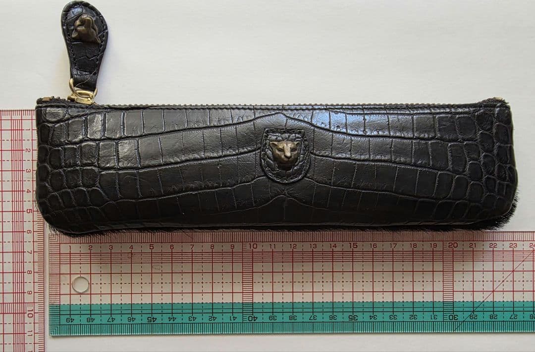 ロサルガ　クロコダイル x ハラコ　ペンケース