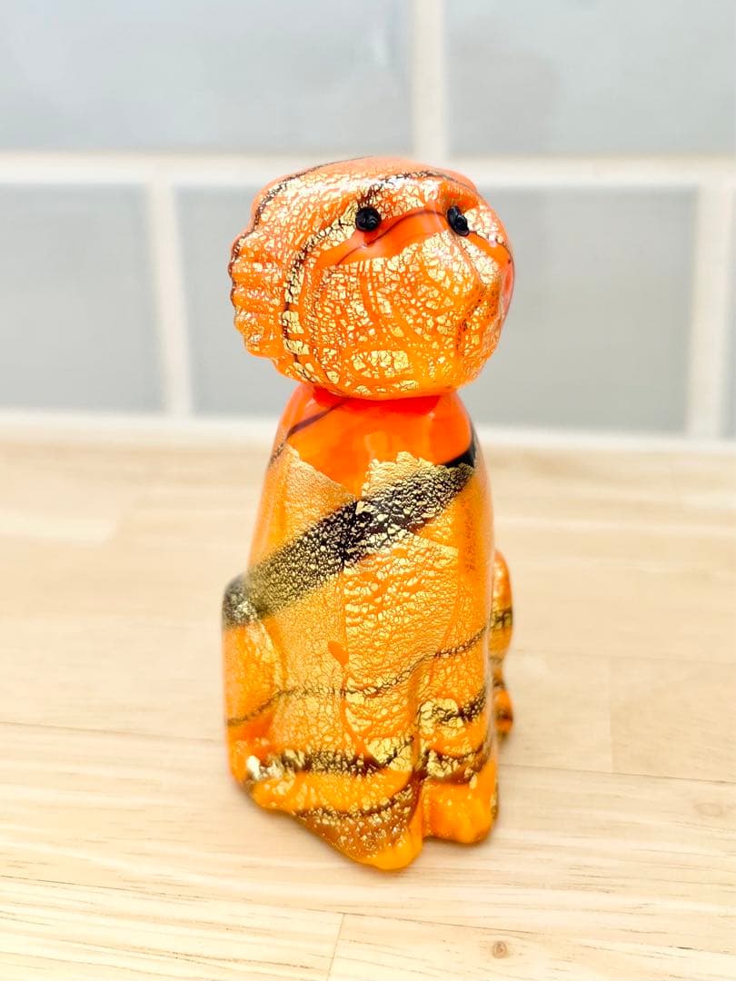 ベネチア ガラス murano ムラーノ ムラノ ヴェネチアグラス タイガー 虎