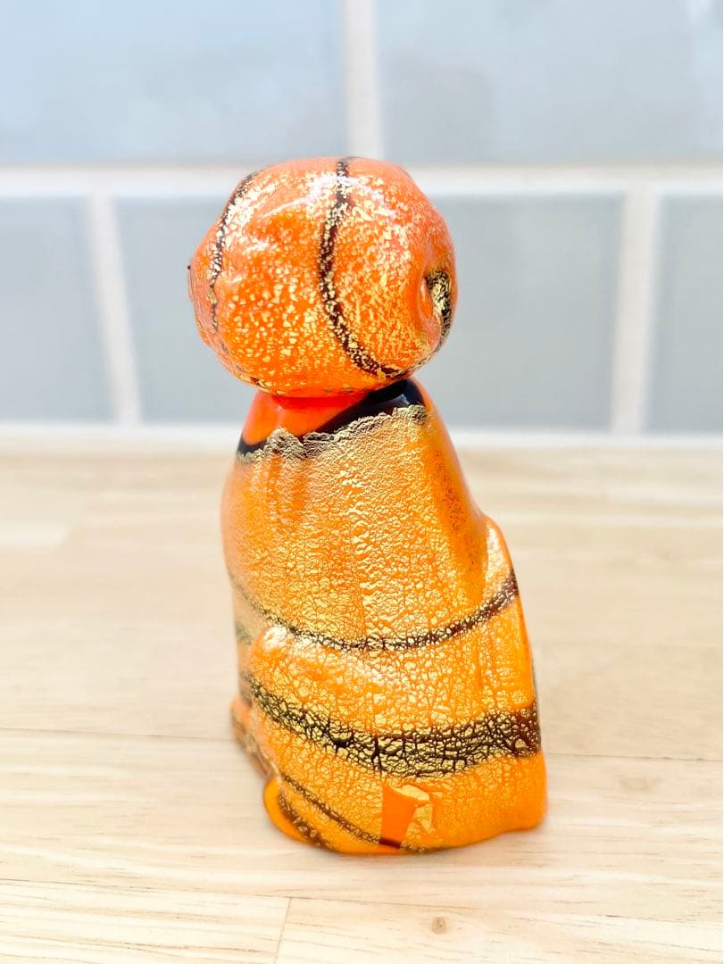 ベネチア ガラス murano ムラーノ ムラノ ヴェネチアグラス タイガー 虎