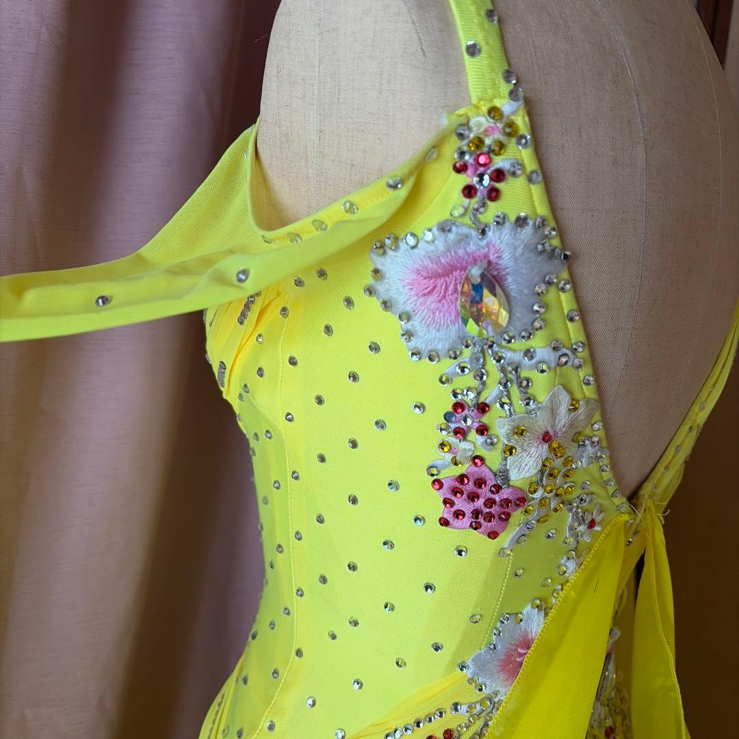 社交ダンス用黄色ドレス