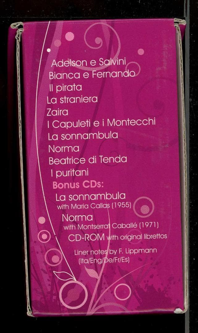 ベルリーニ 歌劇全集 CD24枚組＋CD-ROM