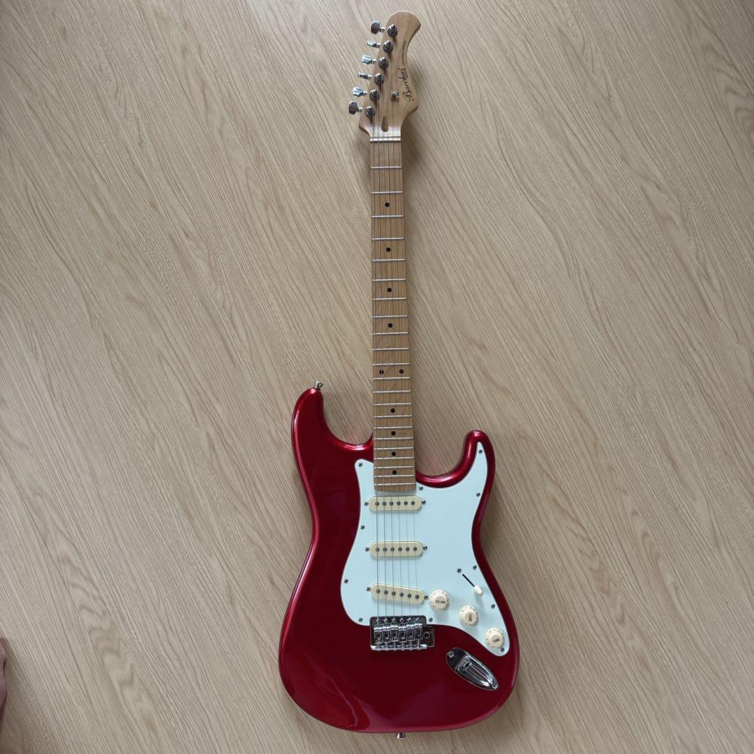 Bacchus ストラト BST-1RSM キャンディアップルレッド