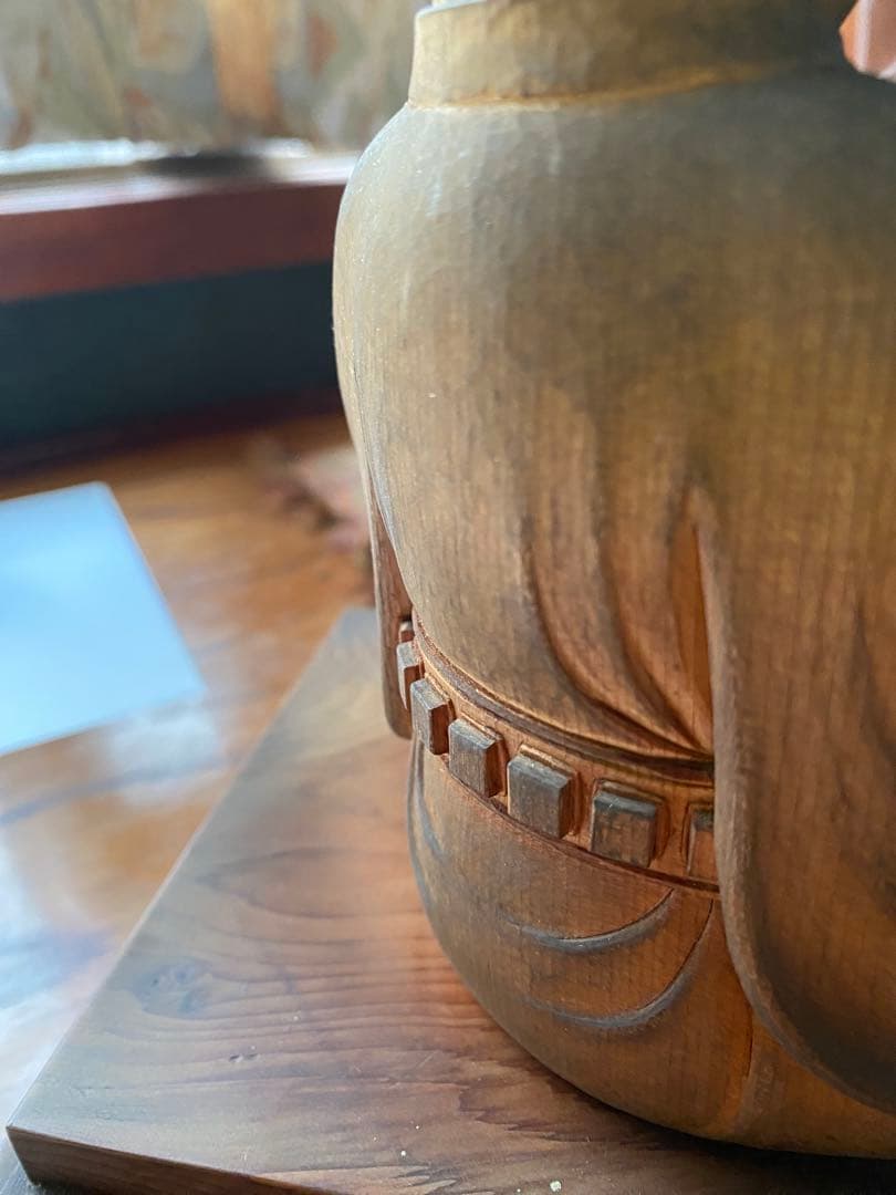 素敵な木彫　聖徳太子座像