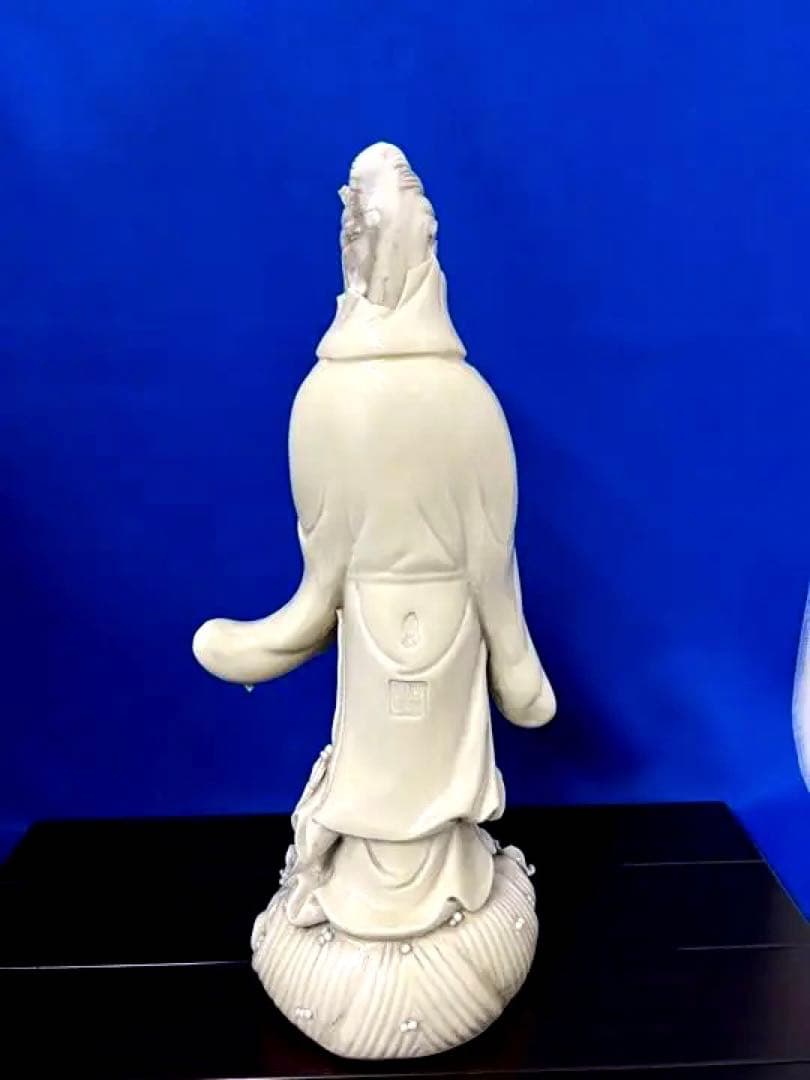中国古美術　仏像 徳化窯白磁観音菩薩像 明時代何朝宗徳化窯観音像