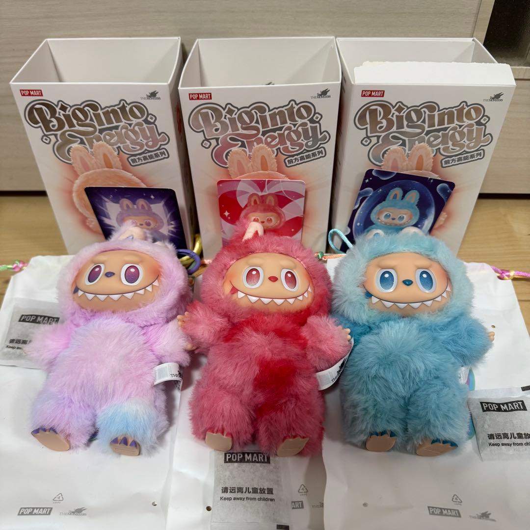 り*う様 POPMART エナジー ラブブ LUCK LOVE HOPE人気3色