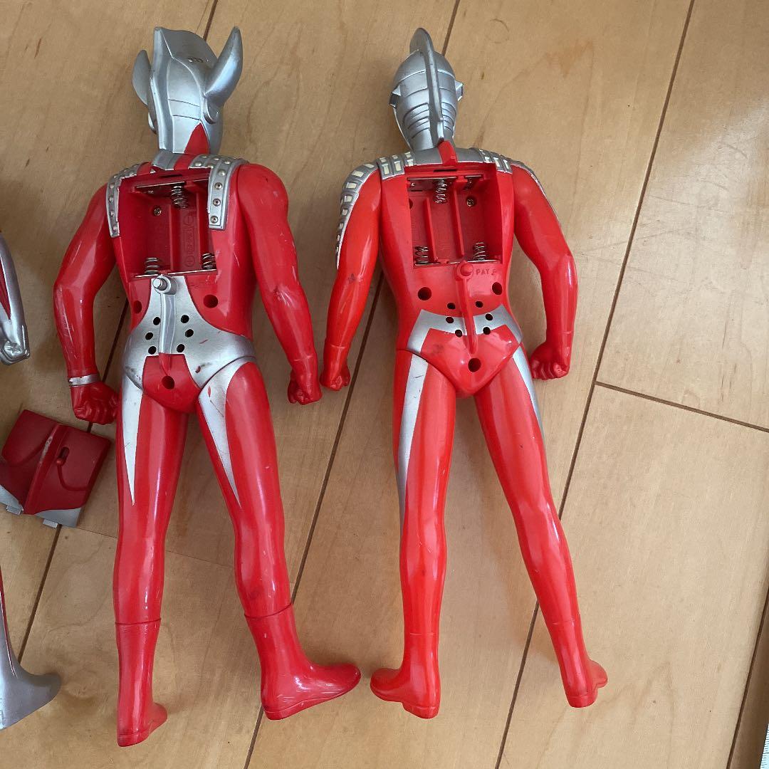ウルトラマン4体　レア本　希少　巨大　約28センチ　ソフビ　90' レトロ