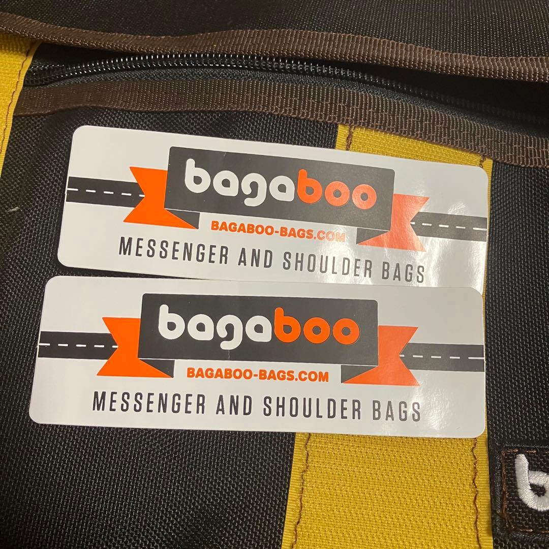 bagaboo メッセンジャーバッグブラック×イエロー　自転車　ショルダーバッグ