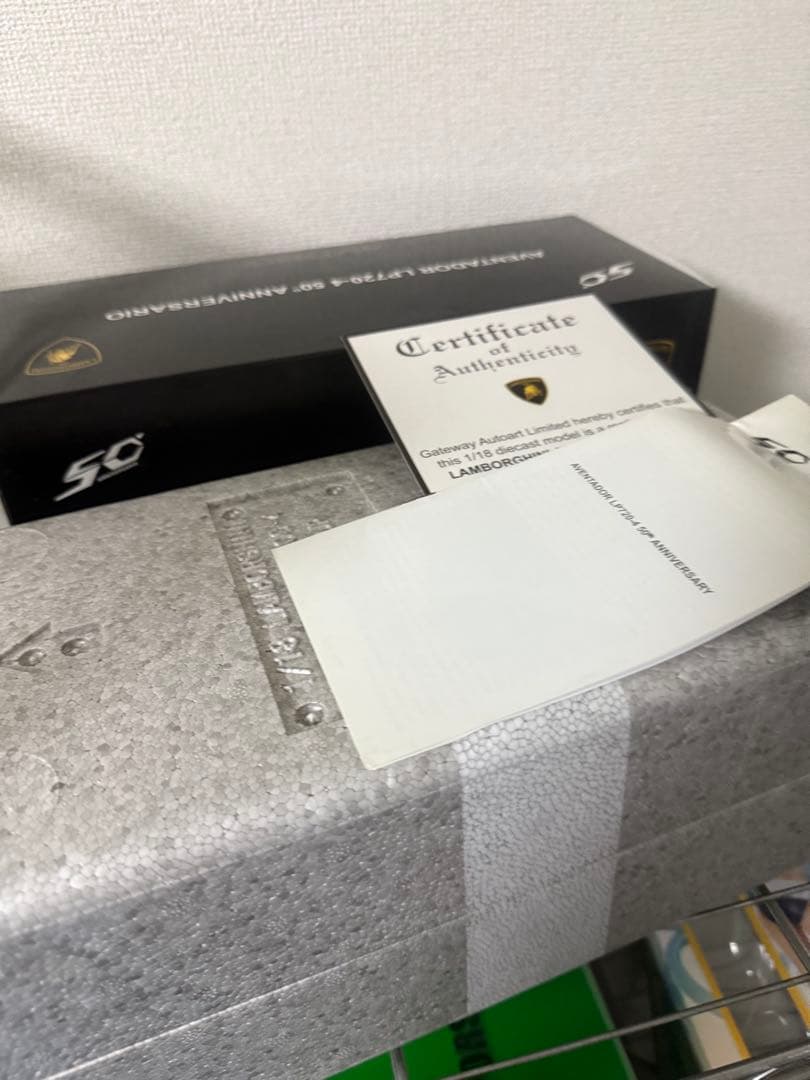 希少　難有　1/18 オートアート　ランボルギーニ アヴェンタドール　50th