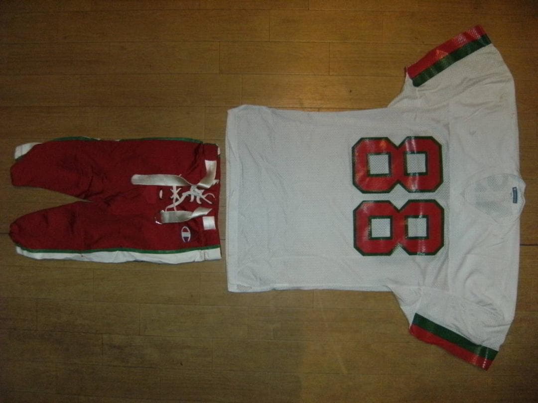 日本製★80年代 東ソー アメリカンフットボール 選手 ユニフォーム 上下セット