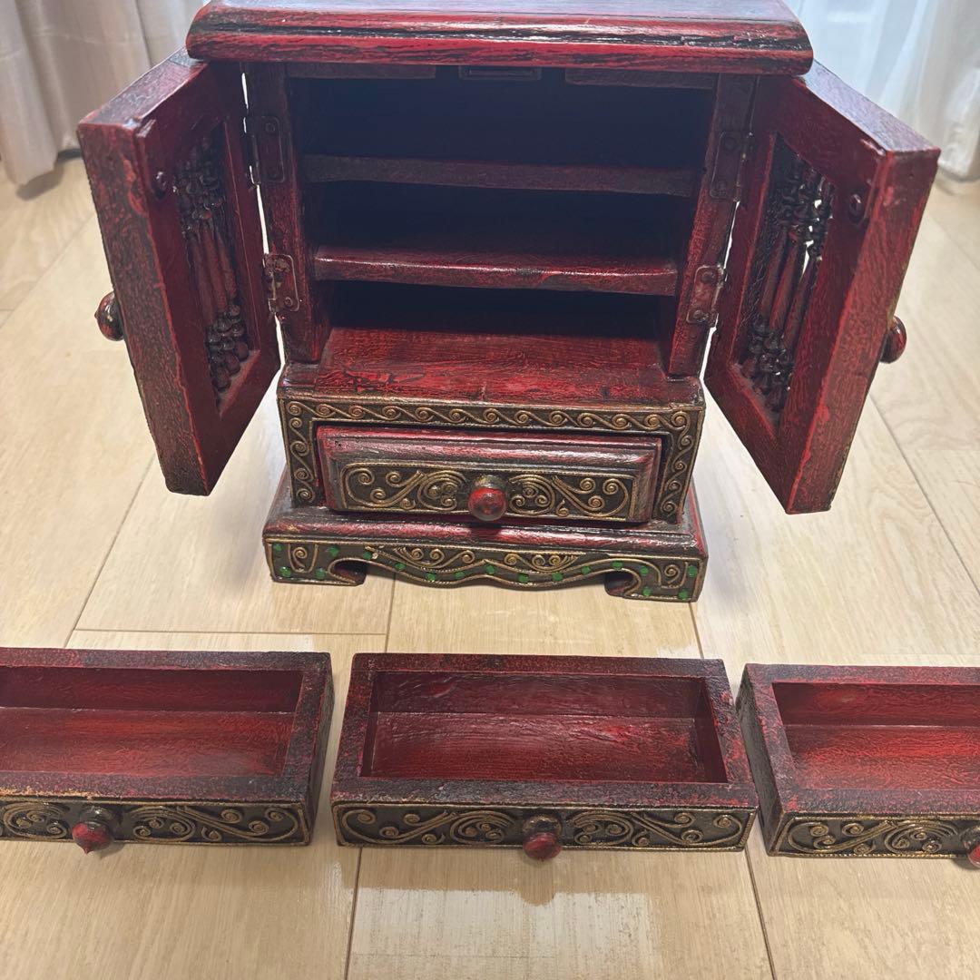 インポート　ミニチェスト　ハンドメイド