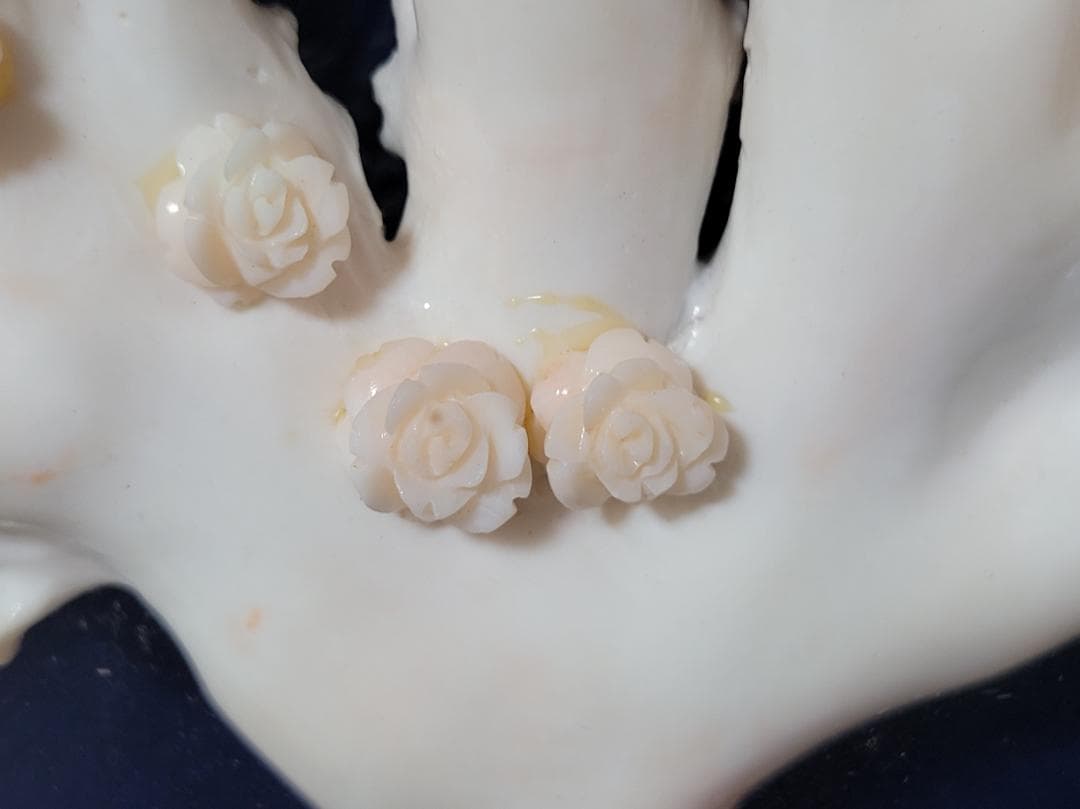 天然希少材料 彫刻 額装 壁飾 置物 横幅約55.8cm