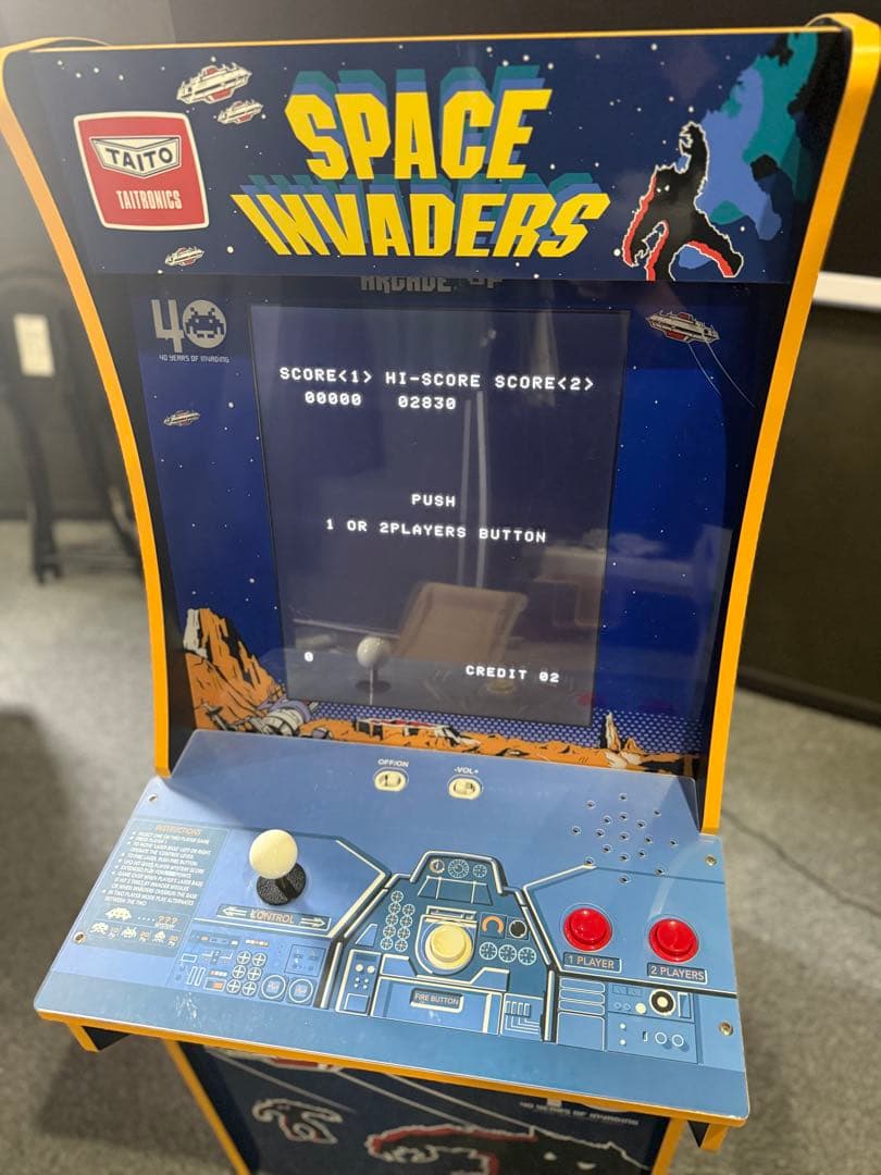 希少品‼︎ ARCADE1UP スペースインベーダー 40周年記念モデルTAITO