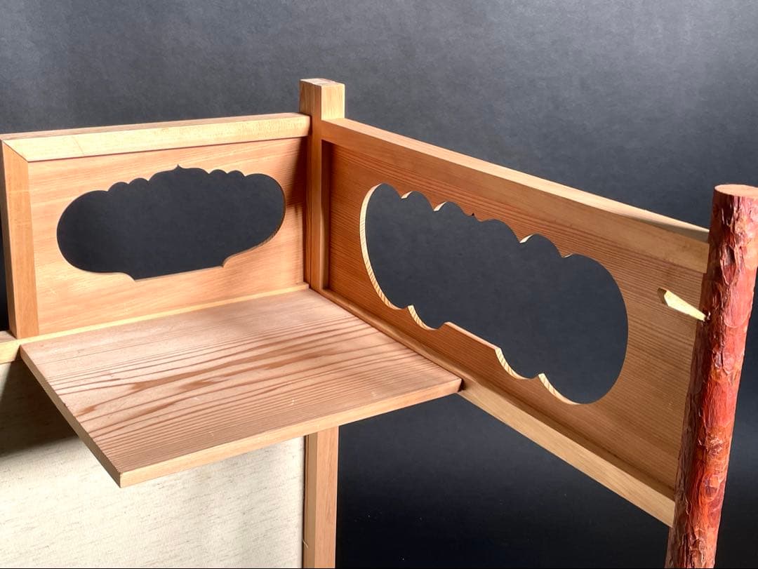 「母」 即中斎好み 台目棚 自在棚 組立式 紙箱 茶道具 （213⑨）