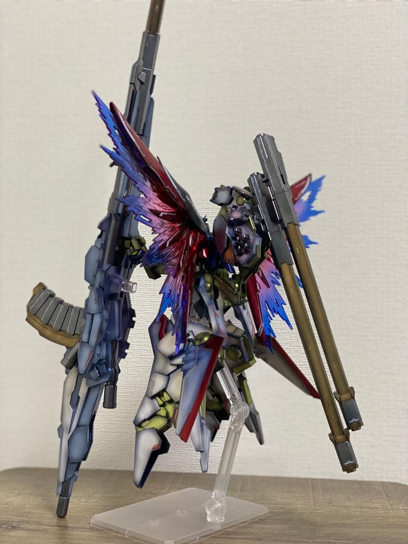 ガンプラ完成品HG デスティニーガンダムspecⅡ & ゼウスシルエット全塗装