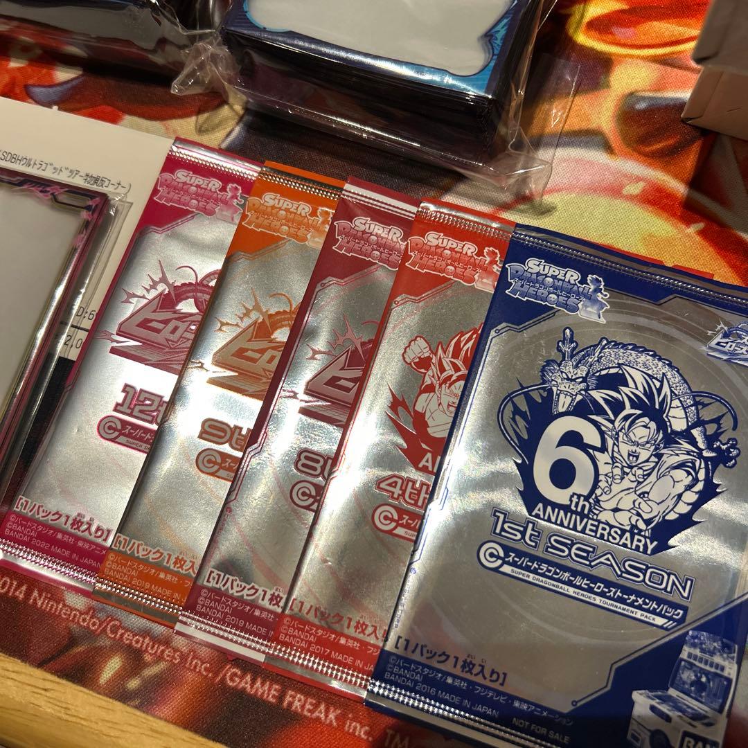 ドラゴンボールヒーローズ　ブースターセレクションパック　スリーブ、プロモセット