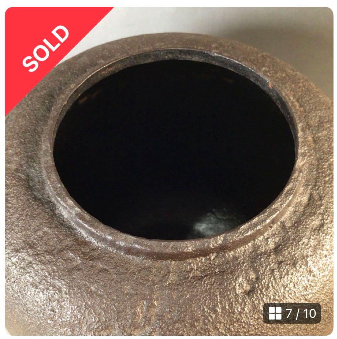 茶釜 『人間国宝　高橋敬典造』『棗釜』 共箱 茶道具