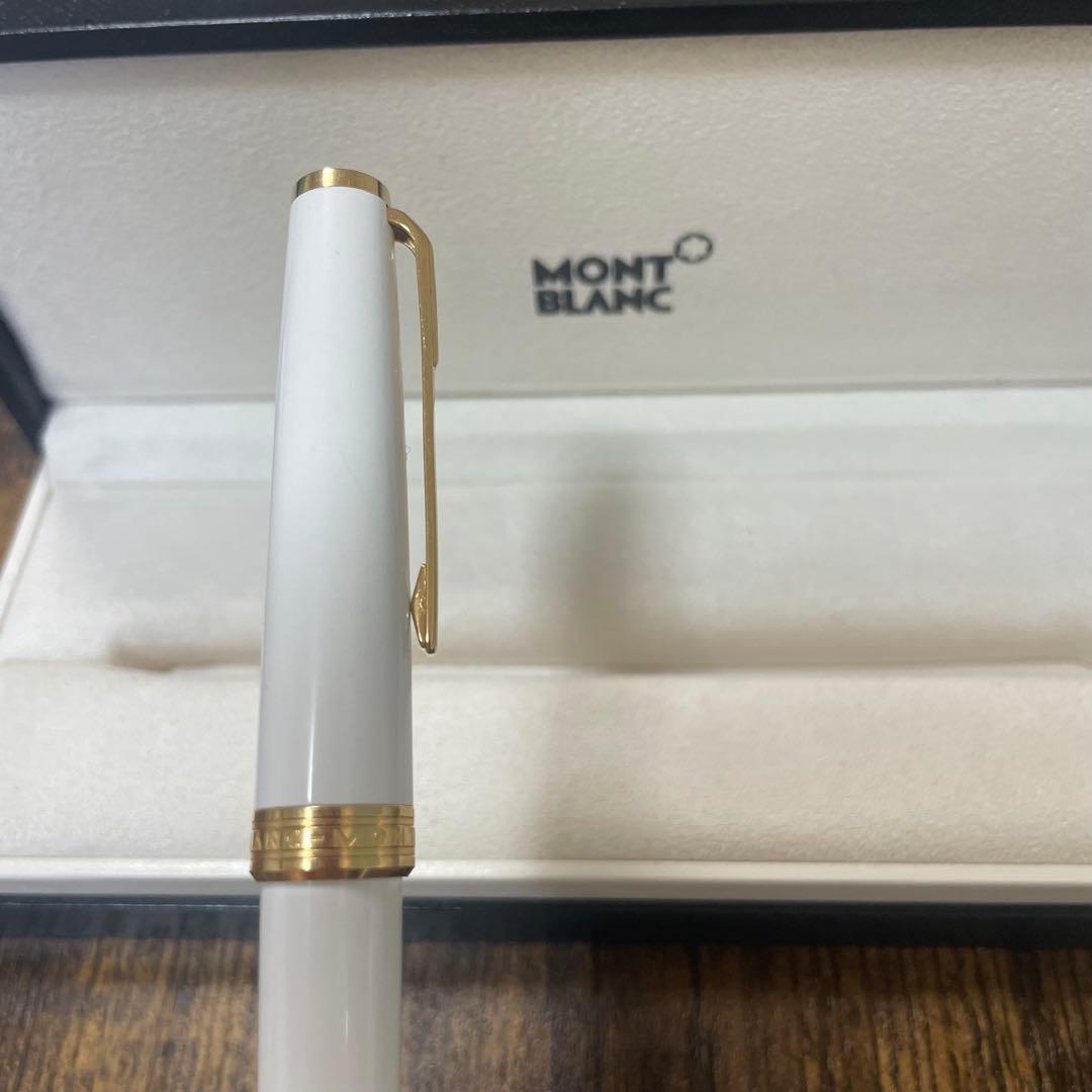 ☆即筆記可☆モンブラン PIX　ローラーボール　キャップ式　ホワイト　水性