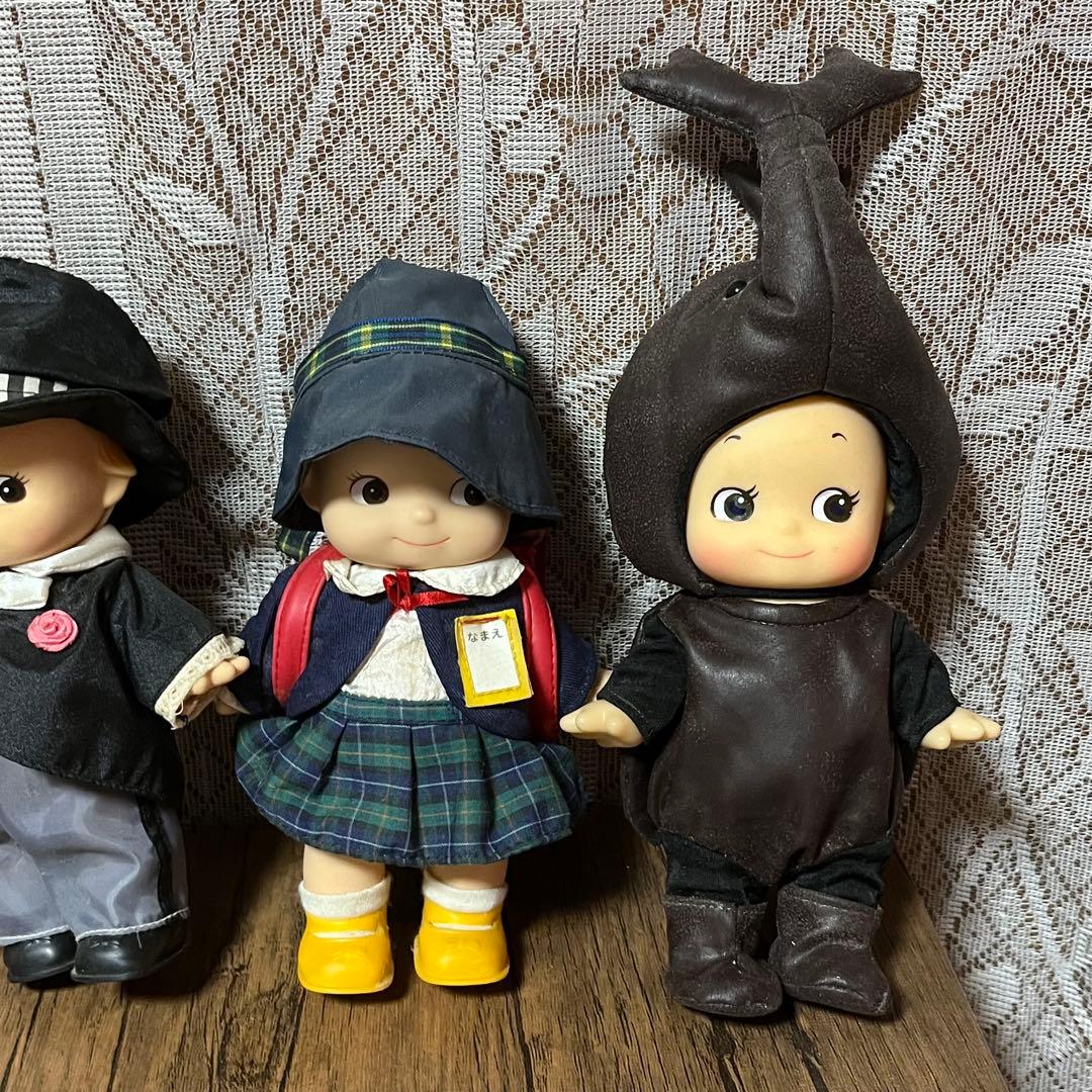 キューピー 着ぐるみ人形 6種セット　小学生、ウエディング、ニット、クワガタ