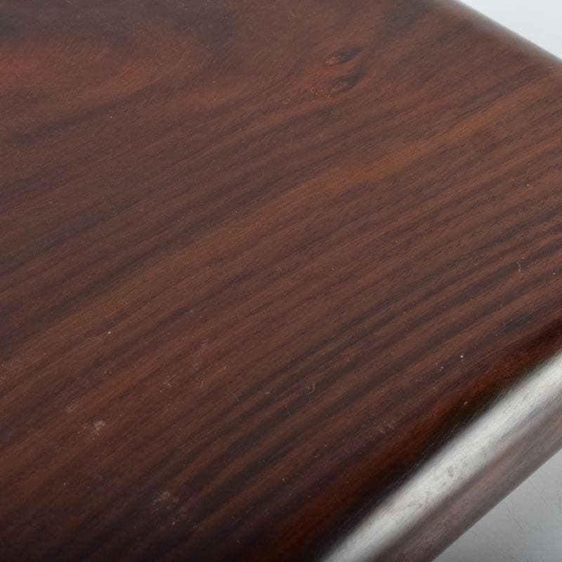 中国　唐木紫檀製　無垢刳り貫き　煎茶盆　香盆　C　9084