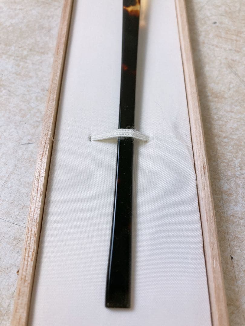 ヘ*ナ様 本べっ甲 エザキ 江崎べっ甲店 箱入り 和装小物 レトロ 茶道具 茶杓
