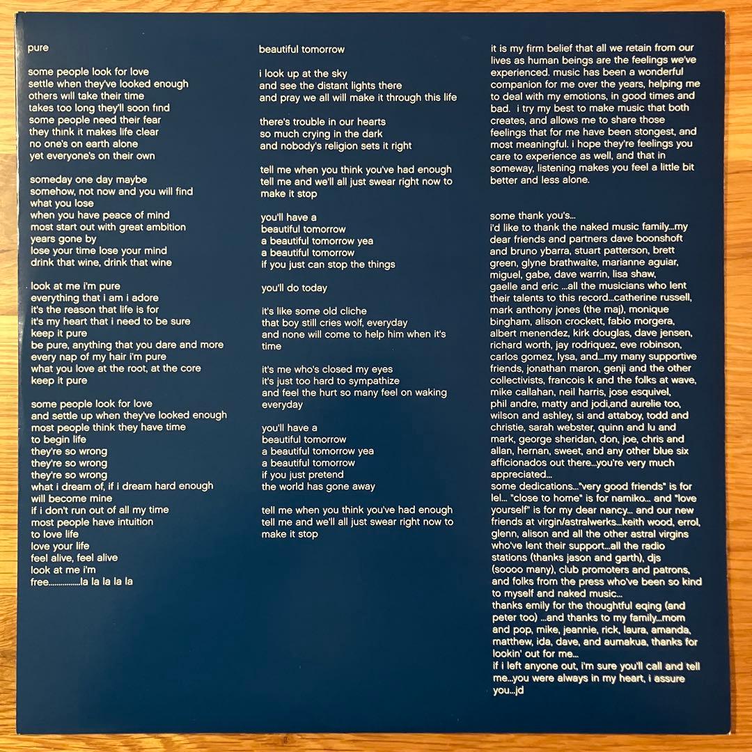 Blue Six – Beautiful Tomorrow アナログレコード