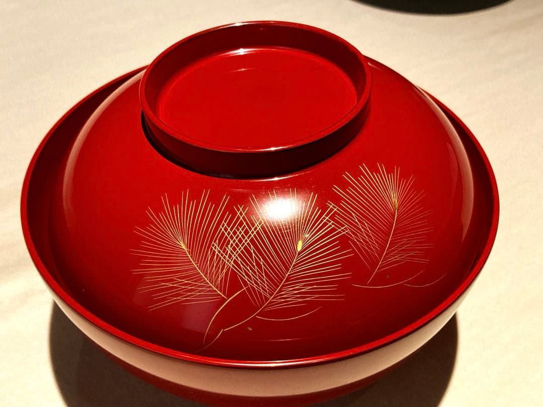 越前塗 漆器 椀 2個セット (14cm×10cm)