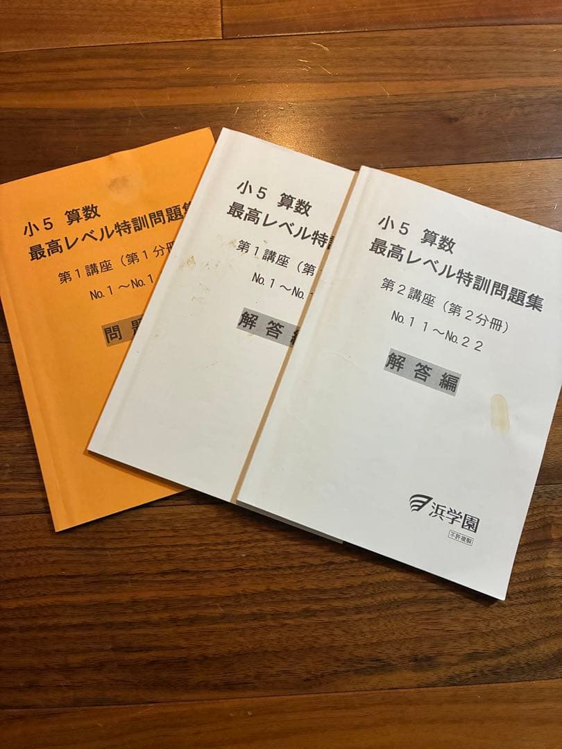 専用⭐︎ 浜学園　小5算数最高レベル特訓問題集