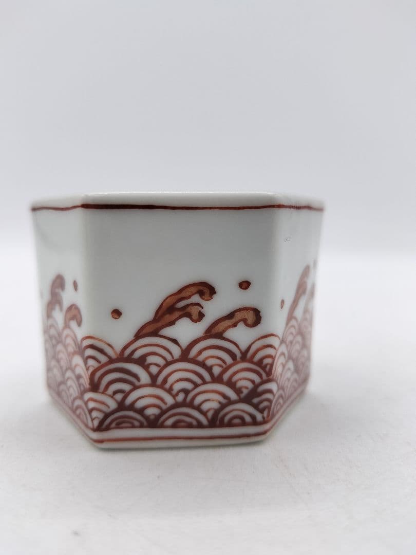 c729 煎茶 盆巾巾筒 青海波 北村和煌 茶道具 古物