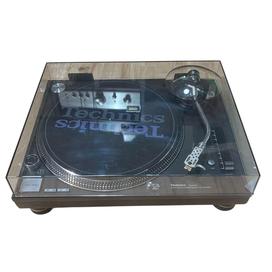 美品 Technics SL-1200 MK5 ブラック ターンテーブル